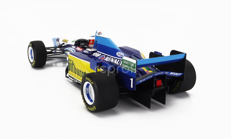 Minichamps Benetton F1  B195 Team Mild Seven Renault N 1 World Champion Winner Pacific Gp 1995 Michael Schumacher 1:18 Modrá Žlutá