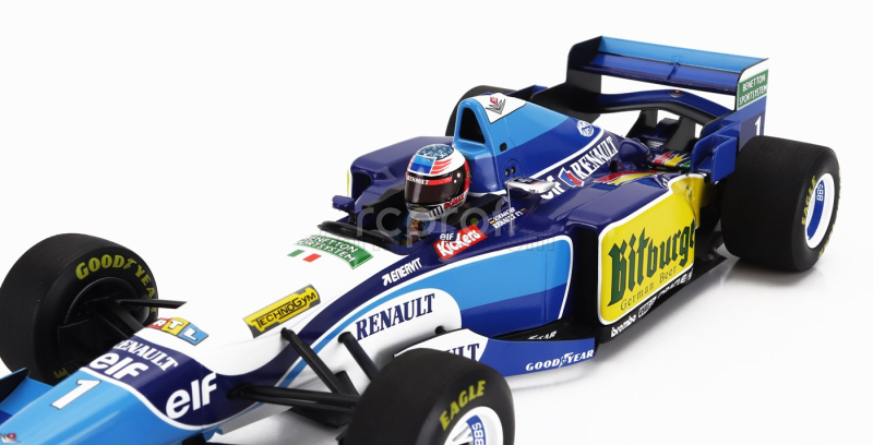 Minichamps Benetton F1  B195 Team Mild Seven Renault N 1 World Champion Winner Pacific Gp 1995 Michael Schumacher 1:18 Modrá Žlutá