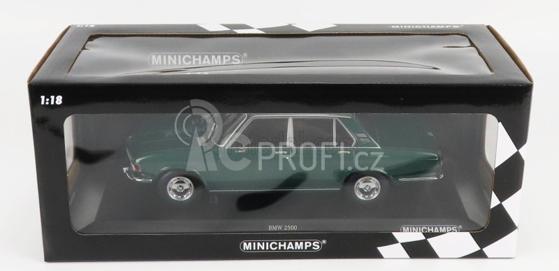 Minichamps BMW 2500 Berline (e3) 1968 1:18 Green Met