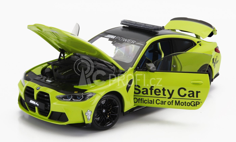Minichamps BMW 4-series M4 Coupe (g82) Safety Car Motogp Season 2020 1:18 Žlutá