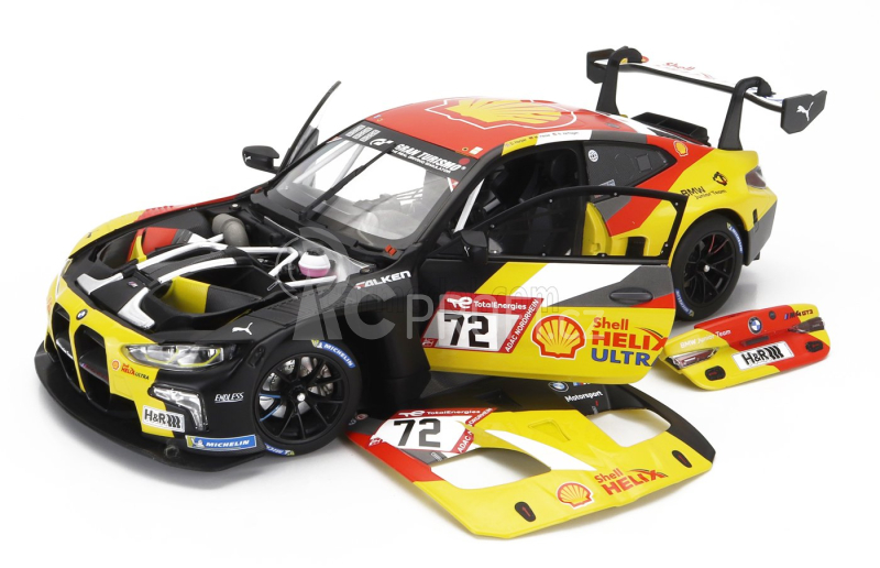 Minichamps BMW 4-series M4 Gt3 Team Bmw Junior N 72 24h Nurburgring 2023 Dan Harper - Max Hesse - Neil Verhagen 1:18 Černá Žlutá Červená