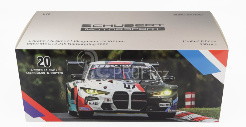 Minichamps BMW 4-series M4 Gt3 Team Schubert Motorsport N 20 1:18