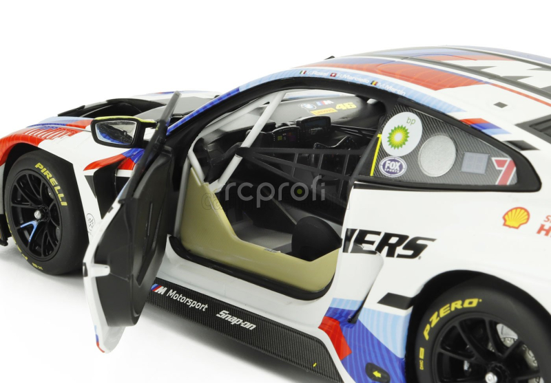 Minichamps BMW 4-series M4 Gt3 Team Wrt N 46 12h Bathurst 2024 Valentino Rossi - Maxime Martin - Raffaele Marciello 1:18 Bílá