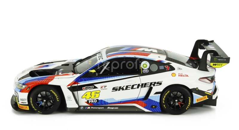 Minichamps BMW 4-series M4 Gt3 Team Wrt N 46 12h Bathurst 2024 Valentino Rossi - Maxime Martin - Raffaele Marciello 1:18 Bílá