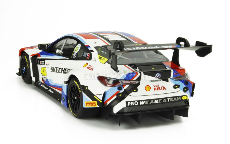 Minichamps BMW 4-series M4 Gt3 Team Wrt N 46 12h Bathurst 2024 Valentino Rossi - Maxime Martin - Raffaele Marciello 1:18 Bílá