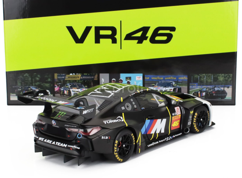 Minichamps BMW 4-series M4 Gt3 Team Wrt N 46 2nd Imola 2024 Valentino Rossi - Maxime Martin - Ahmad Al Harthy 1:18 Matná Černá Bílá