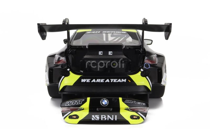 Minichamps BMW 4-series M4 Gt3 Team Wrt N 46 3rd 24h Dubai 2023 Valentino Rossi - Sean Gelael - Max Hesse - Maxime Martin - Timothy Whale 1:18 Žlutá Černá