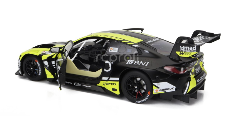 Minichamps BMW 4-series M4 Gt3 Team Wrt N 46 3rd 24h Dubai 2023 Valentino Rossi - Sean Gelael - Max Hesse - Maxime Martin - Timothy Whale 1:18 Žlutá Černá