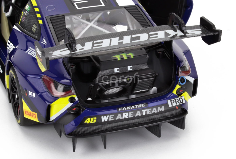 Minichamps BMW 4-series M4 Gt3 Team Wrt N 46 4h Le Castellet 2024 Valentino Rossi - Maxime Martin - Raffaele Marciello 1:18 Modrá Žlutá Černá