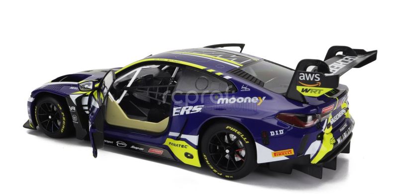 Minichamps BMW 4-series M4 Gt3 Team Wrt N 46 Winner Gtwce Gt World Challenge Europe Sprint Cup Misano Italy 2023 - Valentino Rossi - Maxime Martin 1:18 Fialová Žlutá Černá