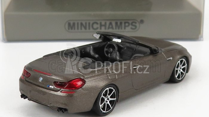 Minichamps BMW 6-series M6 Cabriolet Open (f13) 2015 1:87 Grey Met