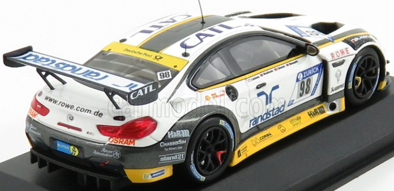 Minichamps BMW 6-series M6 Gt3 Team Rowe Racing N 98 24h Nurburgring 2018 N.catsburg - R.westbrook - J.edwards - T.blomqvist 1:43 Bílá Žlutá