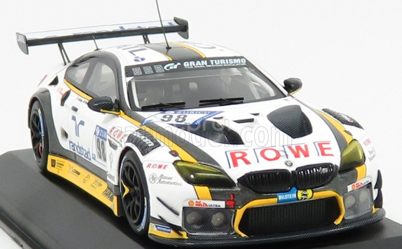 Minichamps BMW 6-series M6 Gt3 Team Rowe Racing N 98 24h Nurburgring 2018 N.catsburg - R.westbrook - J.edwards - T.blomqvist 1:43 Bílá Žlutá