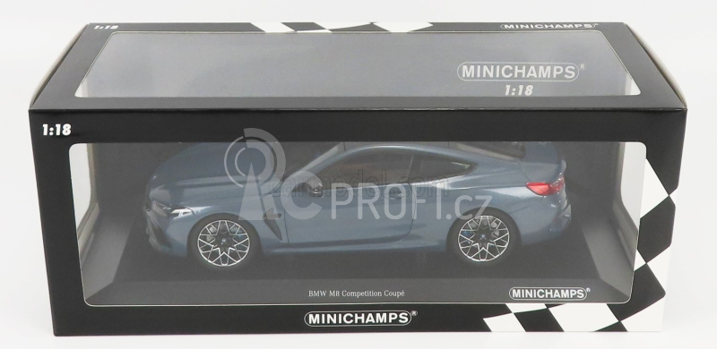 Minichamps BMW 8-series M8 Coupe (f92) 2020 1:18 Světle Modrá Met