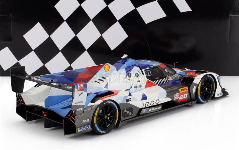 Minichamps BMW M Hybrid Lmdh P66-3 4.0l Turbo V8 Team Bmw Wrt N 20 Bahrain Test Season 2024 Valentino Rossi 1:18 Bílá Modrá Černá
