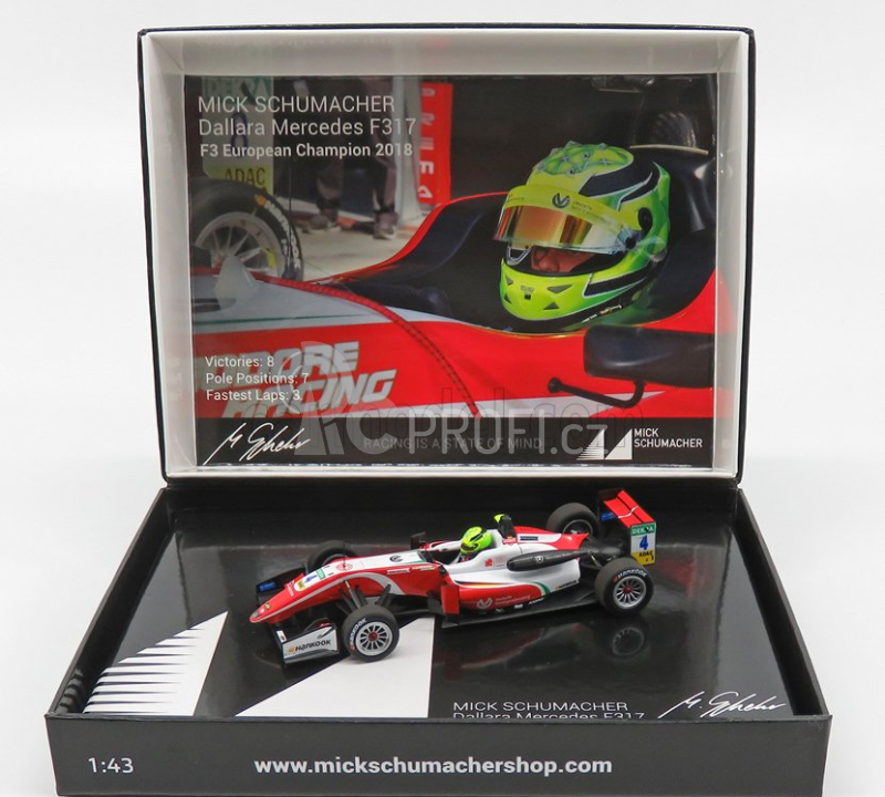 Minichamps Dallara F3  F317 Mercedes Prema Theodore Racing N 4 1:43, červená