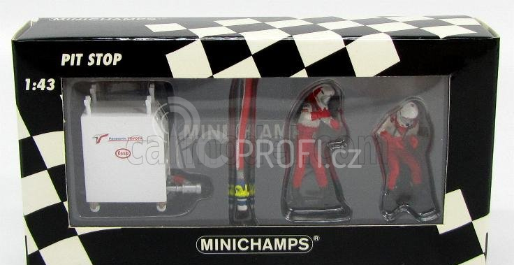 Minichamps Figures F1 Pit-stop Toyota 2002 Rifornimento - Figures 1:43 Bílá Červená