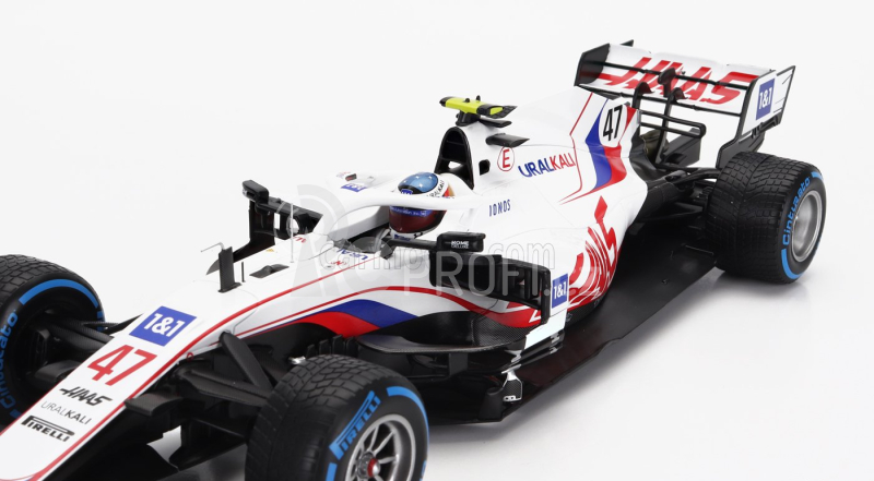 Minichamps Haas F1 Vf-21 Ferrari 065/6 Team Uralkali N 47 1:18, bílá