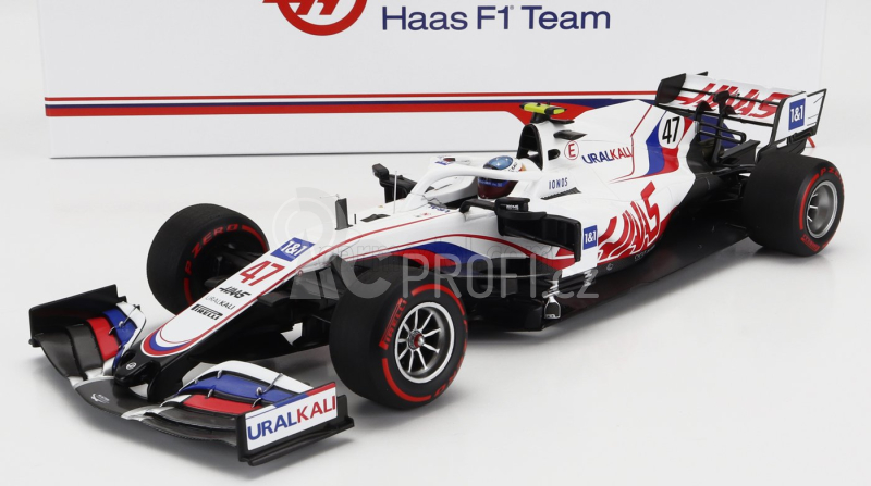 Minichamps Haas F1 Vf-21 Ferrari 065/6 Team Uralkali N 47 1:18, bílá
