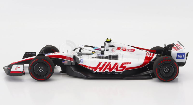 Minichamps Haas F1 Vf-22 Ferrari Team Haas N 47 1:18, bíločervená