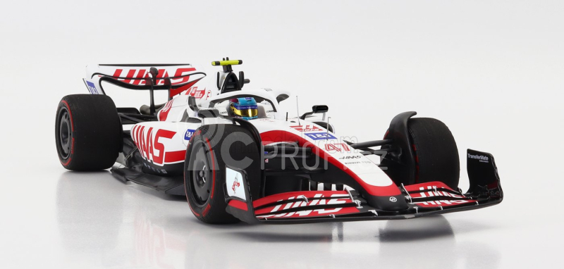 Minichamps Haas F1 Vf-22 Ferrari Team Haas N 47 1:18, bíločervená