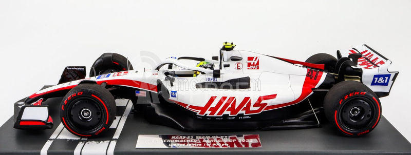 Minichamps Haas F1 Vf-22 Ferrari Team Haas N 47 1:18, bíločervená