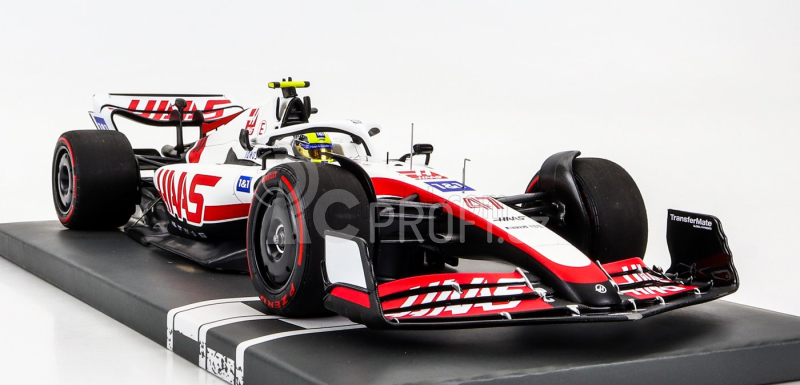 Minichamps Haas F1 Vf-22 Ferrari Team Haas N 47 1:18, bíločervená