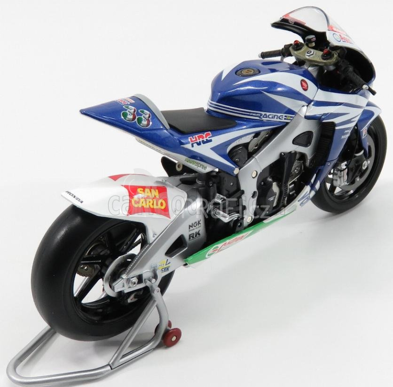 Minichamps Honda Rc212v Team Gresini San Carlo N 33 1:12, modrá