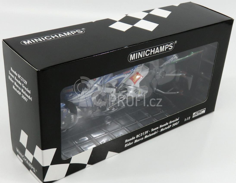 Minichamps Honda Rc212v Team Gresini San Carlo N 33 1:12, modrá