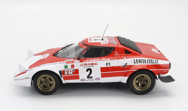Minichamps Lancia Stratos Hf N 2 Winner Rally Tour De Corse 1974 1:18, červenobílá