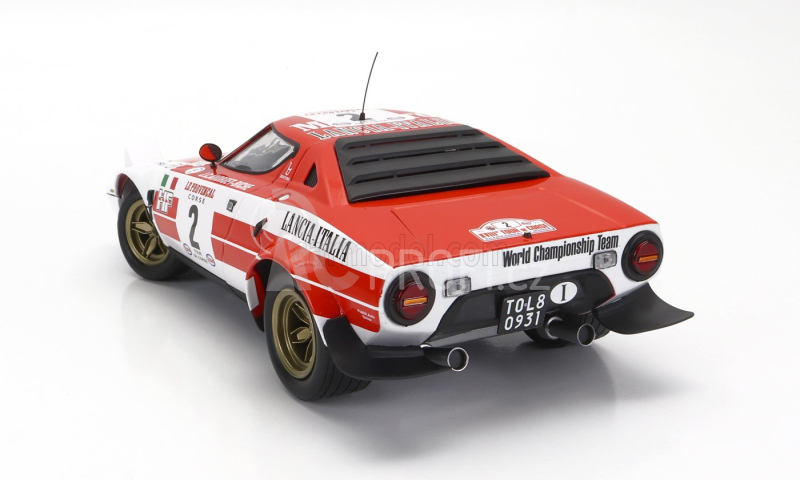 Minichamps Lancia Stratos Hf N 2 Winner Rally Tour De Corse 1974 1:18, červenobílá