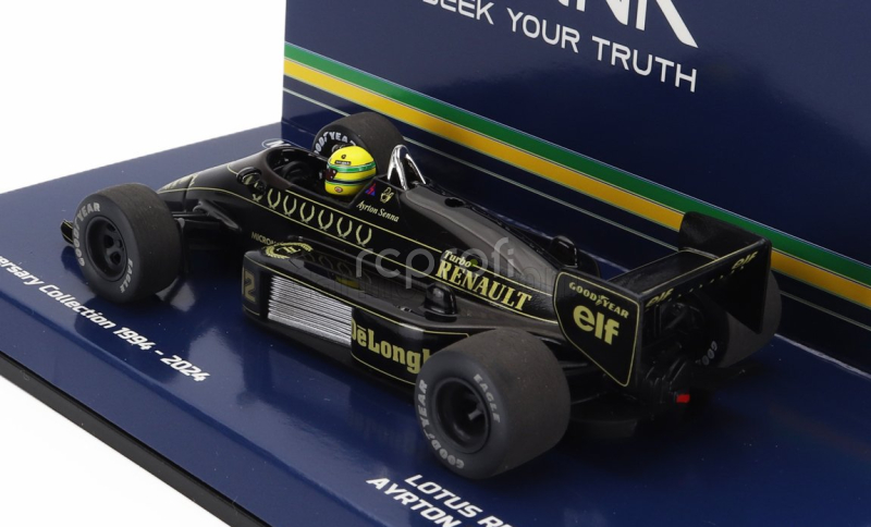 Minichamps Lotus F1  98t Renault Turbo N 12 Season Dirty Version 1986 Ayrton Senna 1:43 Černé Zlato