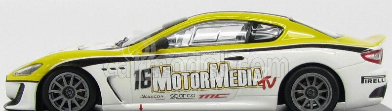 Minichamps Maserati Granturismo Mc Gt4 Coupe N 16 1:43, bíložlutá