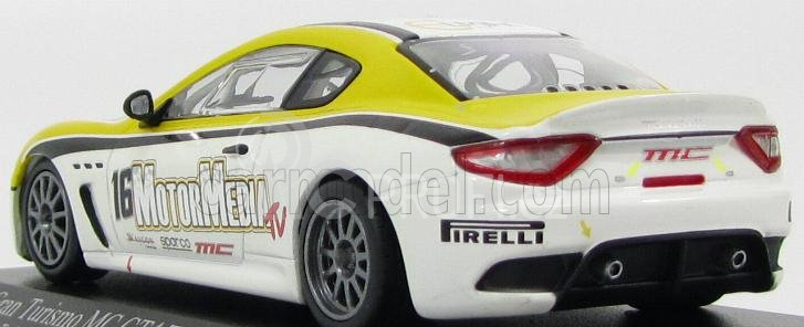 Minichamps Maserati Granturismo Mc Gt4 Coupe N 16 1:43, bíložlutá