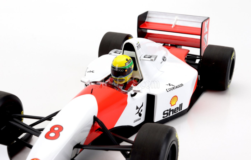 Minichamps Mclaren F1  Ford Mp4/8 V8 Team Marlboro N 8 Winner Australian Adelaide Gp 1993 Ayrton Senna 1:18 Bílá Červená