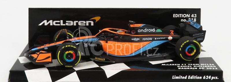 Minichamps Mclaren F1 Mcl36 Mercedes Team Mclaren N 3 1:43, oranžová