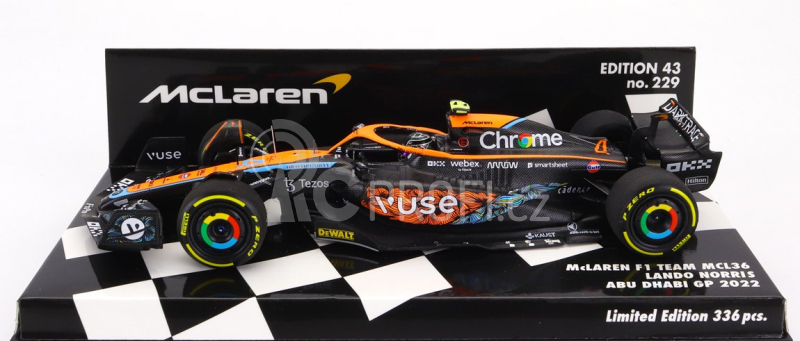 Minichamps Mclaren F1 Mcl36 Mercedes Team Mclaren N 4 1:43, černá