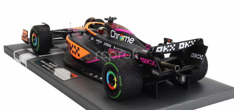 Minichamps Mclaren F1  Mcl36 Team Mclaren N 3 5th Singapore Gp 2022 Daniel Ricciardo 1:18 Oranžová Světle Modrá