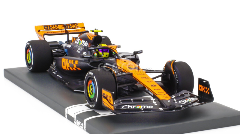 Minichamps Mclaren F1  Mcl60 Team Mclaren N 4 2nd Japan Gp 2023 Lando Norris 1:18 Oranžová Modrá Černá