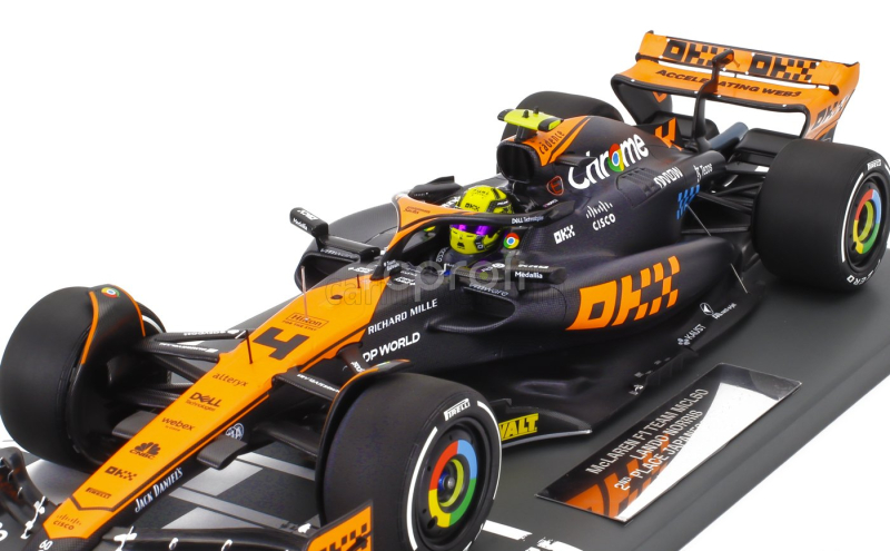 Minichamps Mclaren F1  Mcl60 Team Mclaren N 4 2nd Japan Gp 2023 Lando Norris 1:18 Oranžová Modrá Černá