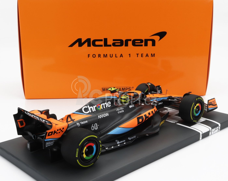 Minichamps Mclaren F1  Mcl60 Team Mclaren N 4 Australian Gp 2023 Lando Norris 1:18 Oranžová Černá Modrá