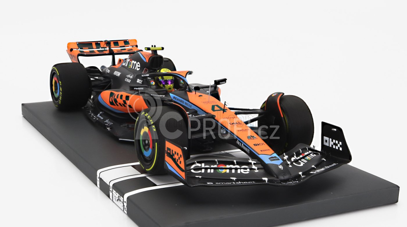 Minichamps Mclaren F1  Mcl60 Team Mclaren N 4 Australian Gp 2023 Lando Norris 1:18 Oranžová Černá Modrá