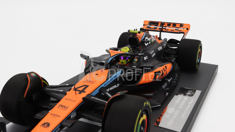 Minichamps Mclaren F1  Mcl60 Team Mclaren N 4 Australian Gp 2023 Lando Norris 1:18 Oranžová Černá Modrá