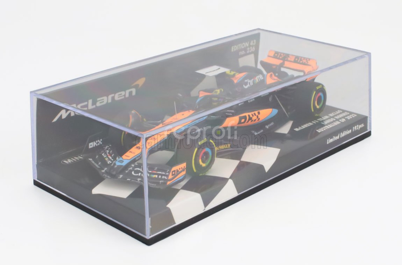 Minichamps Mclaren F1  Mcl60 Team Mclaren N 4 Australian Gp 2023 Lando Norris 1:43 Oranžová Černá Modrá