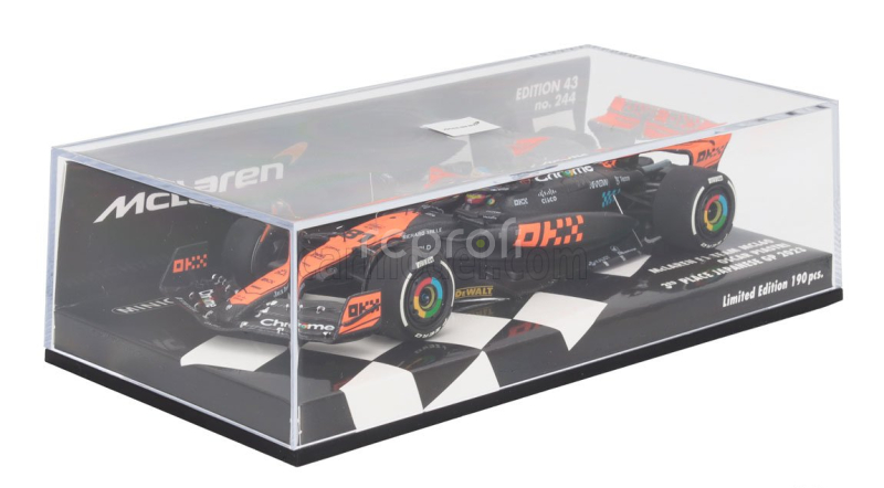Minichamps Mclaren F1  Mcl60 Team Mclaren N 81 3rd Japan Gp 2023 Oscar Piastri 1:43 Bílá Oranžová Černá