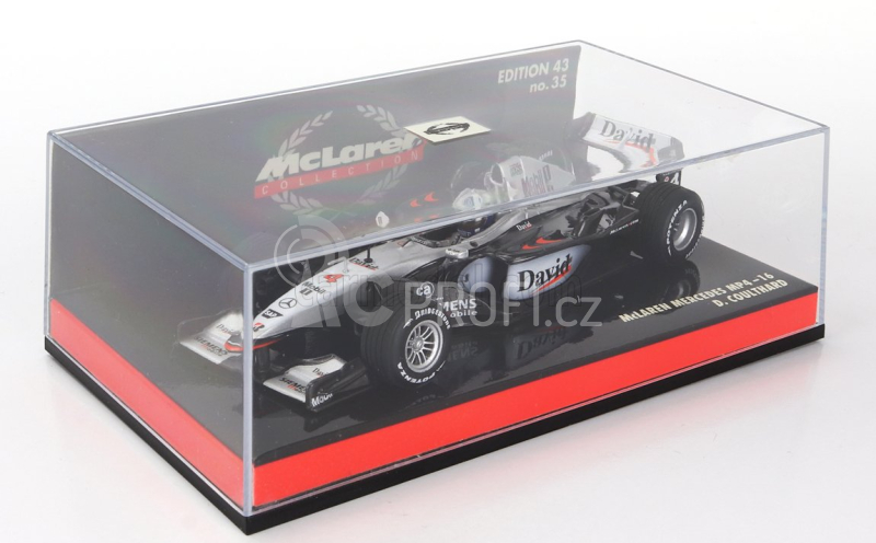 Minichamps Mclaren F1 Mp4/16 3.0l V10 Team West Mclaren Mercedes N 4 Season 2001 D.coulthard 1:43 Stříbrná Černá