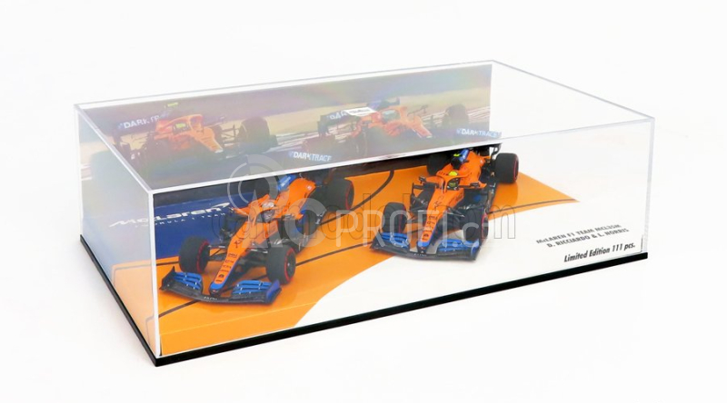 Minichamps Mclaren F1 Set dvou modelů 1:43, oranžovomodrá