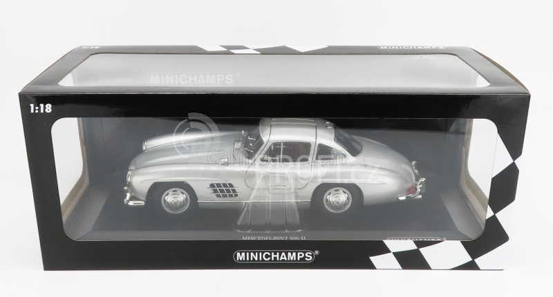 Minichamps Mercedes benz 300sl Coupe Gullwing (w198) 1955 1:18 Silver