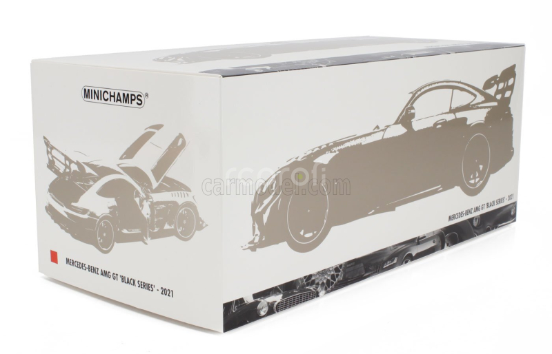 Minichamps Mercedes benz Amg Gt V8 Black Series 2021 1:18 Oranžová Černá
