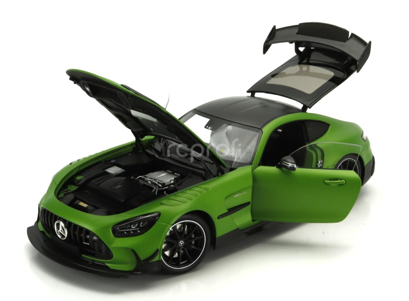 Minichamps Mercedes benz Amg Gt V8 Black Series 2021 1:18 Zelená Černá